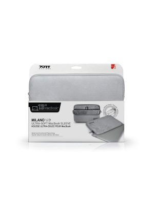 Milano Ultra-soft 13” MacBook Sleeve Silver