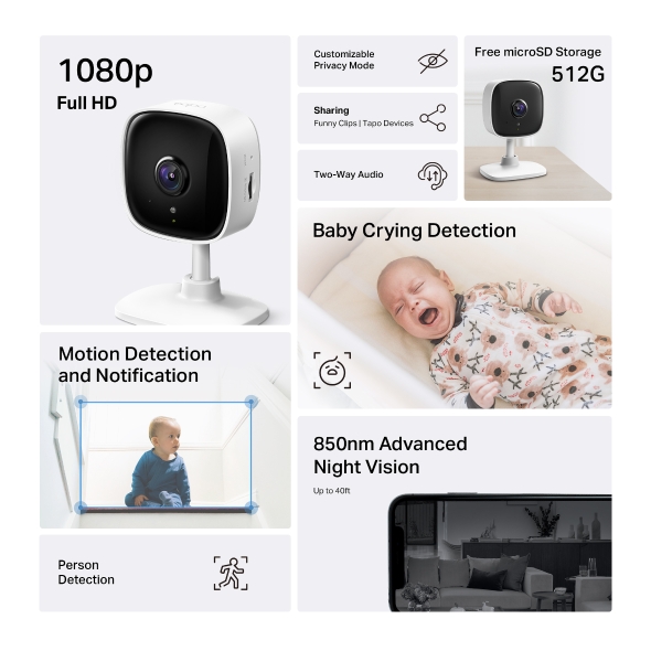 Tapo TC60 Home Security Wi-Fi Camera - Image 6